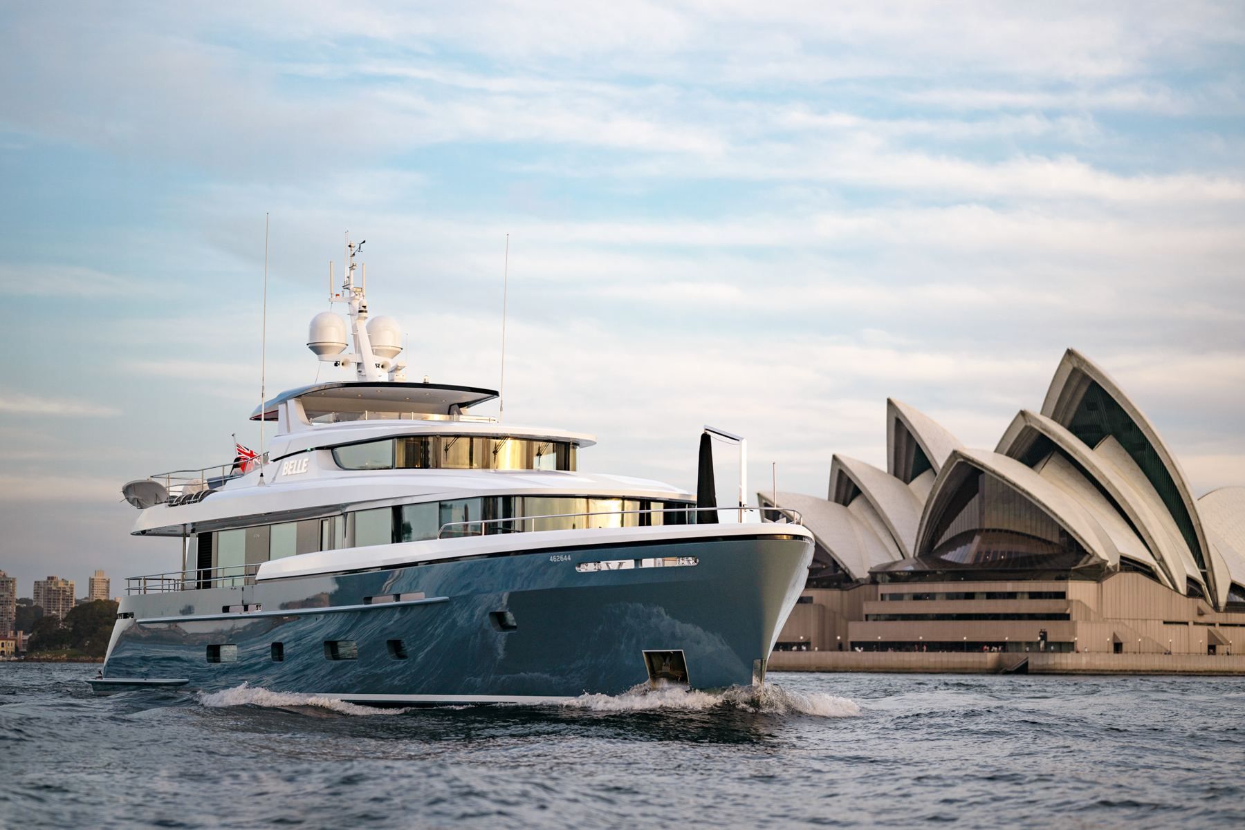 Superyacht Belle on Sydney Harbour